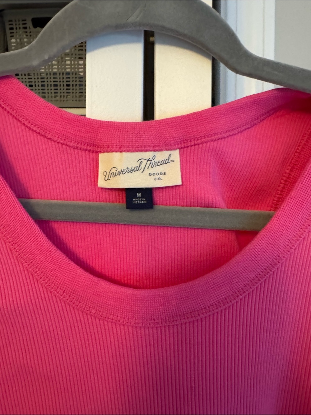 Universal Thread Pink Ribbed Tank Top - Picture 3 of 3